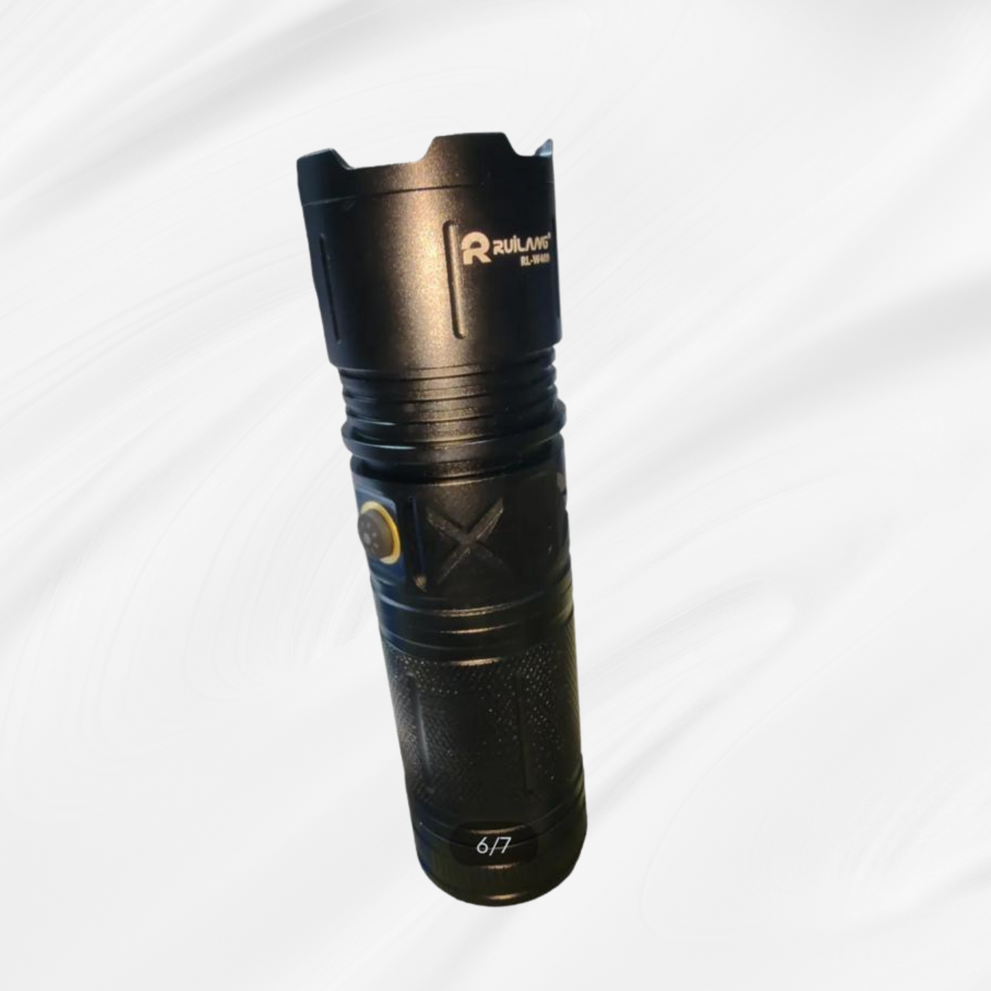 Rechargeable P90 LED Flashlight with Case & USB Cable