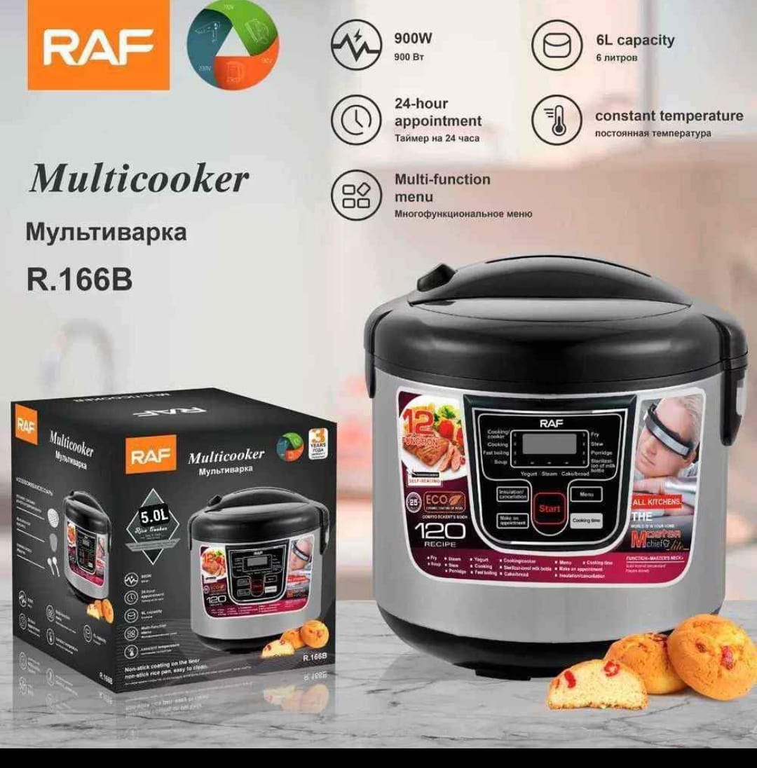 RAF Rice Cooker & Multi-Cooker  Smart Kitchen Appliance for Perfect Rice, Stews, Soups, and More | Non-Stick Pot, Easy Cleaning & Energy Efficient.