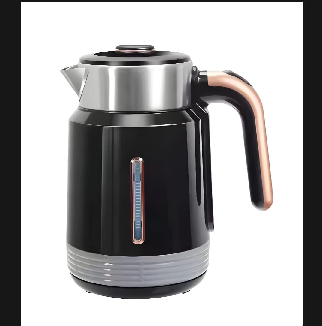 RAF Electric Kettle 2 Liter 2000W | Stainless Steel Body | LED Lamp | Auto Shut-Off & Boil Dry Protection | 360° Rotating Base | Quick Water Boiler for Tea Milk Noodles | Original With 1-Year Warranty | Black and White Colors | Fast Heating Kettle