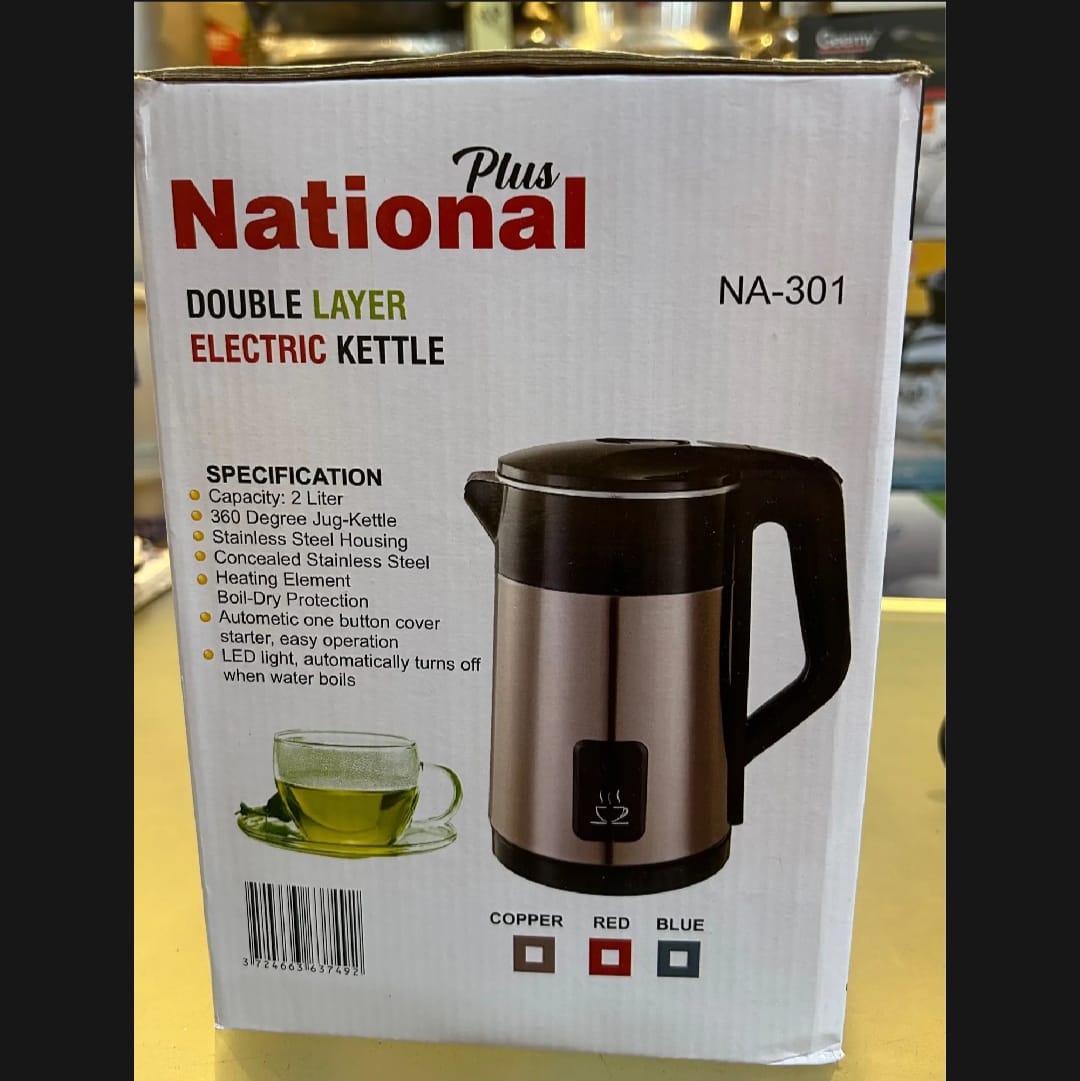 National Electric Kettle With Double Layer.