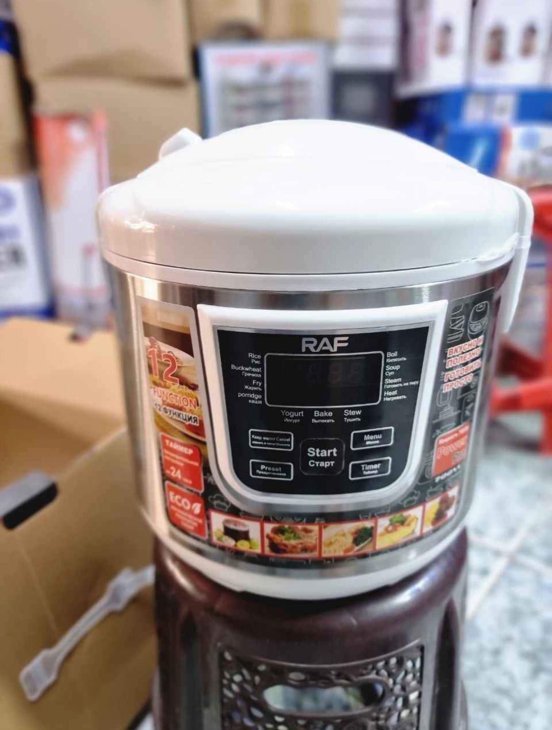 RAF Rice Cooker & Multi-Cooker  Smart Kitchen Appliance for Perfect Rice, Stews, Soups, and More | Non-Stick Pot, Easy Cleaning & Energy Efficient.