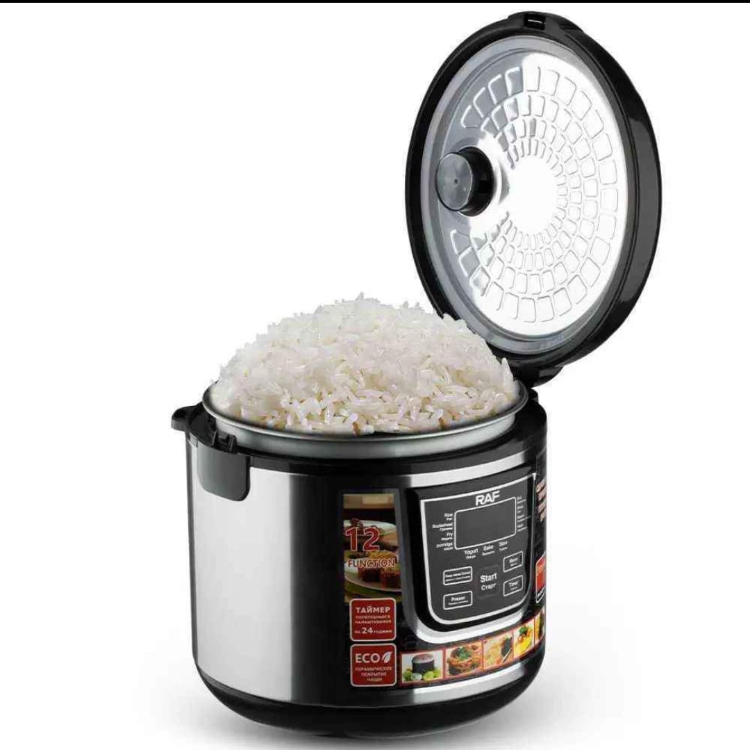RAF Rice Cooker & Multi-Cooker  Smart Kitchen Appliance for Perfect Rice, Stews, Soups, and More | Non-Stick Pot, Easy Cleaning & Energy Efficient.