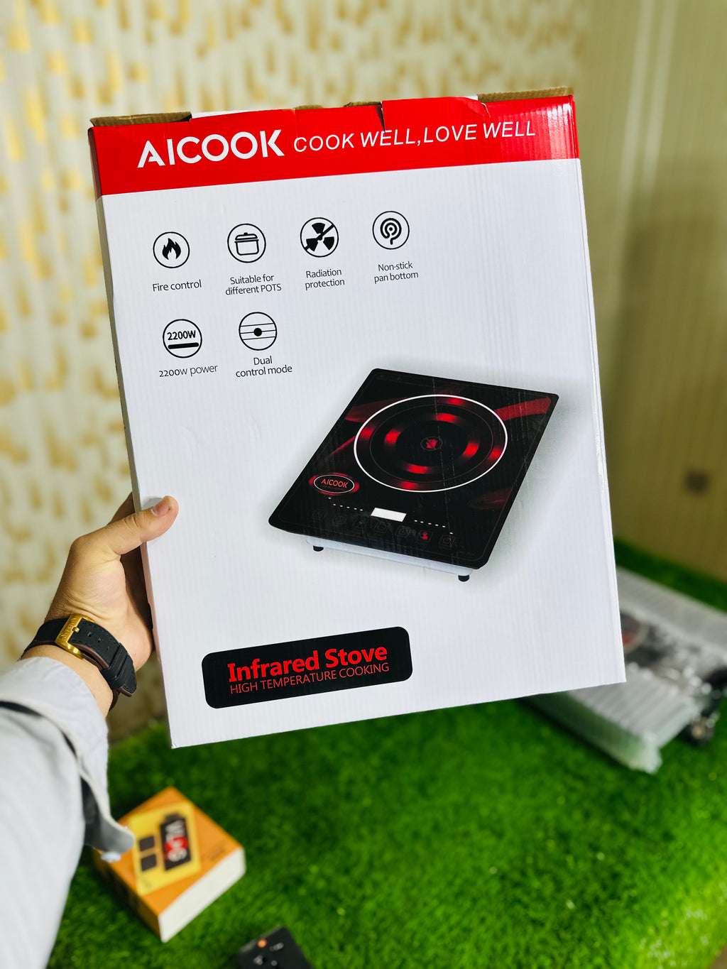 AICOOK  Infrared Stove | All Cookware with Child Safety