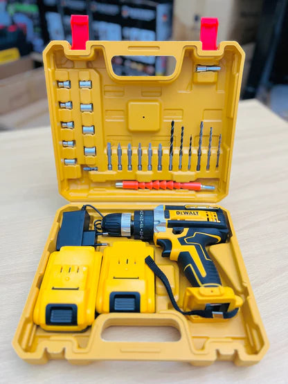 36V Cordless Drill - 30 Piece Accessory Set | 10Ah Dual Batteries | LED Light | Fast Charger Included