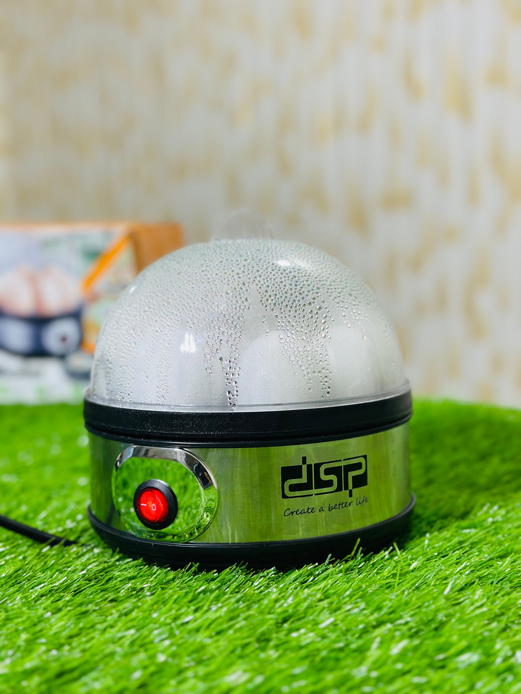 DSP Automatic Egg Cooker with Transparent Lid | Quick Heating 350W - Imported