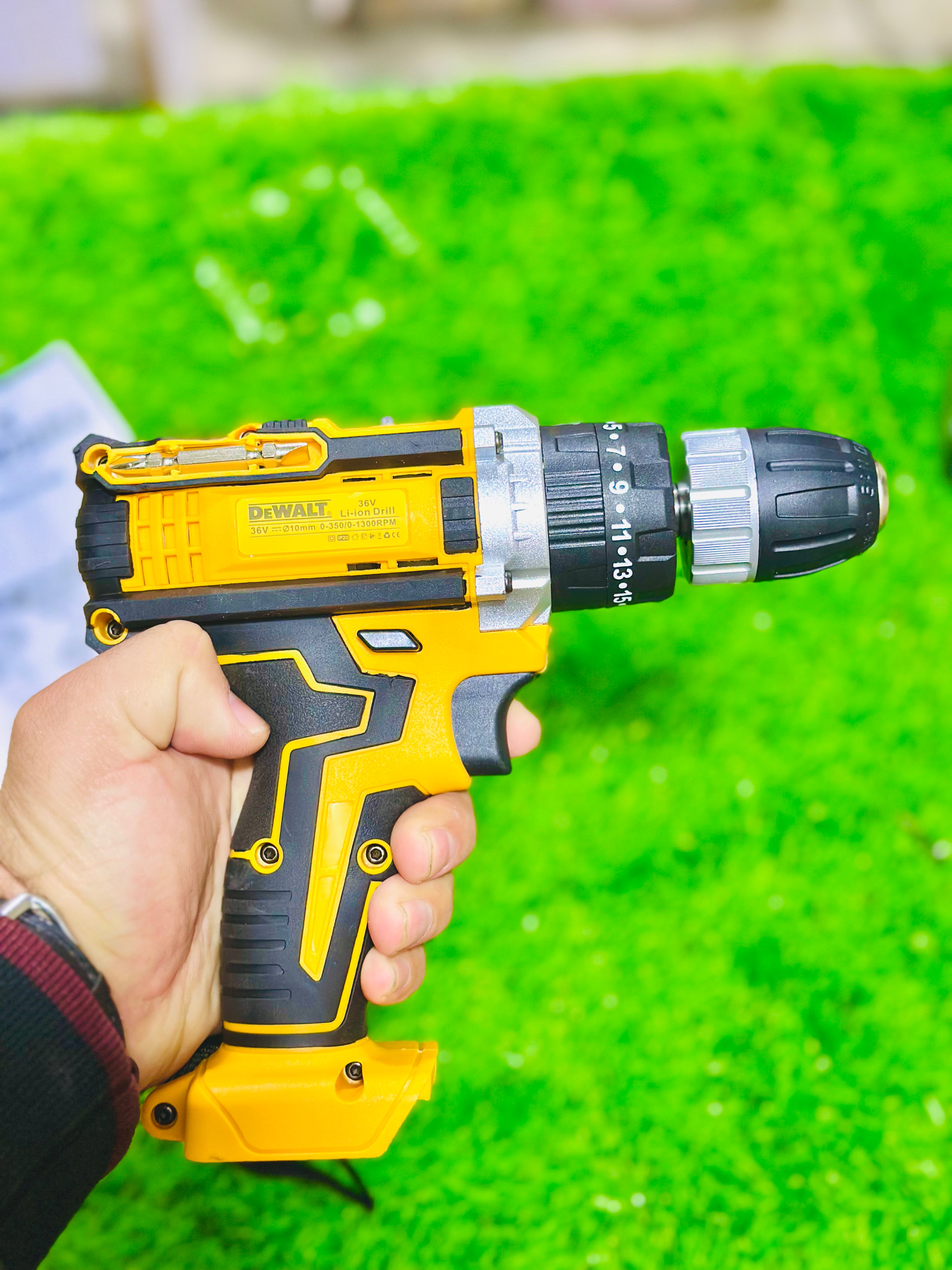 36V Cordless Drill - 30 Piece Accessory Set | 10Ah Dual Batteries | LED Light | Fast Charger Included