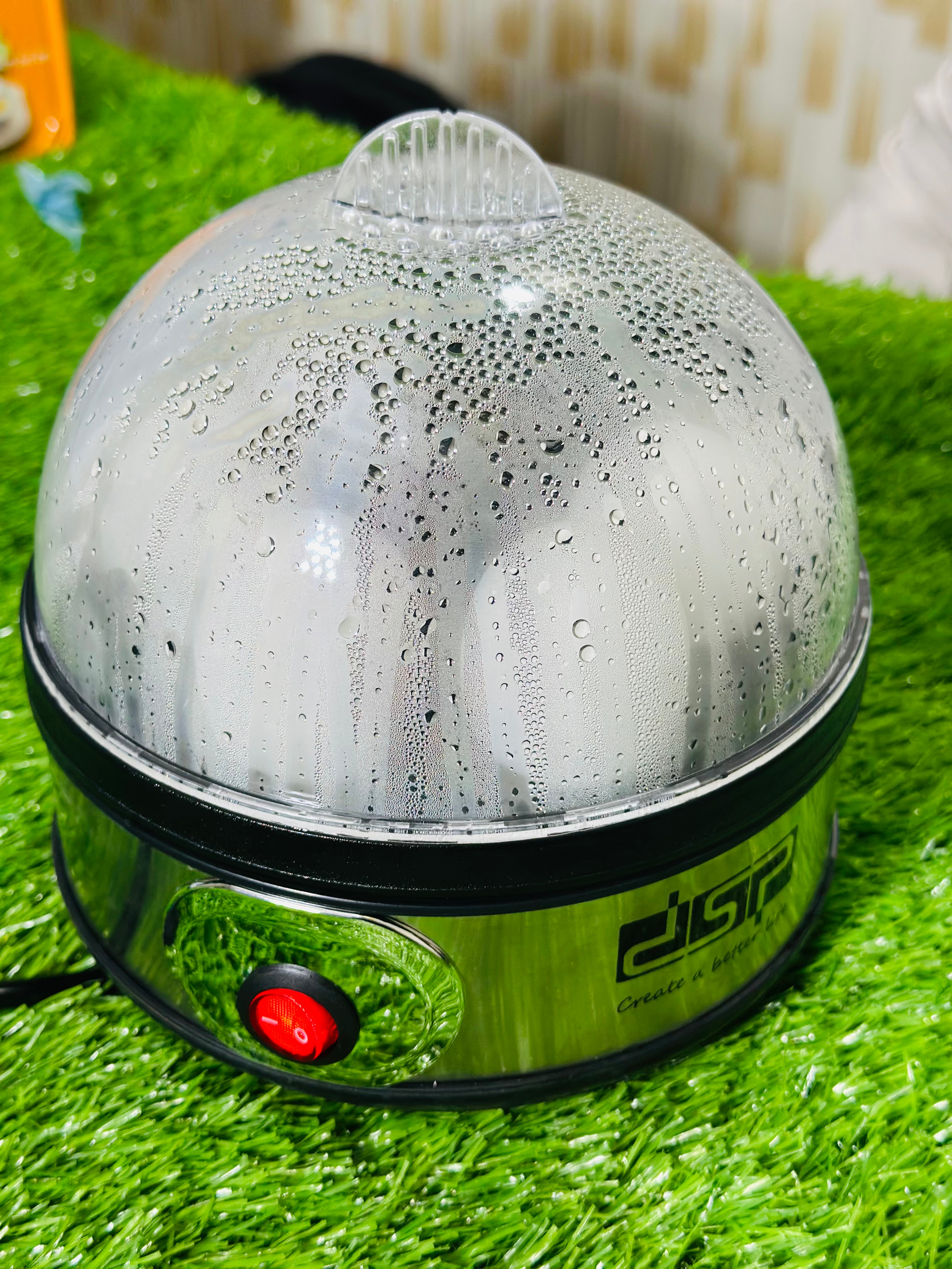 DSP Automatic Egg Cooker with Transparent Lid | Quick Heating 350W - Imported