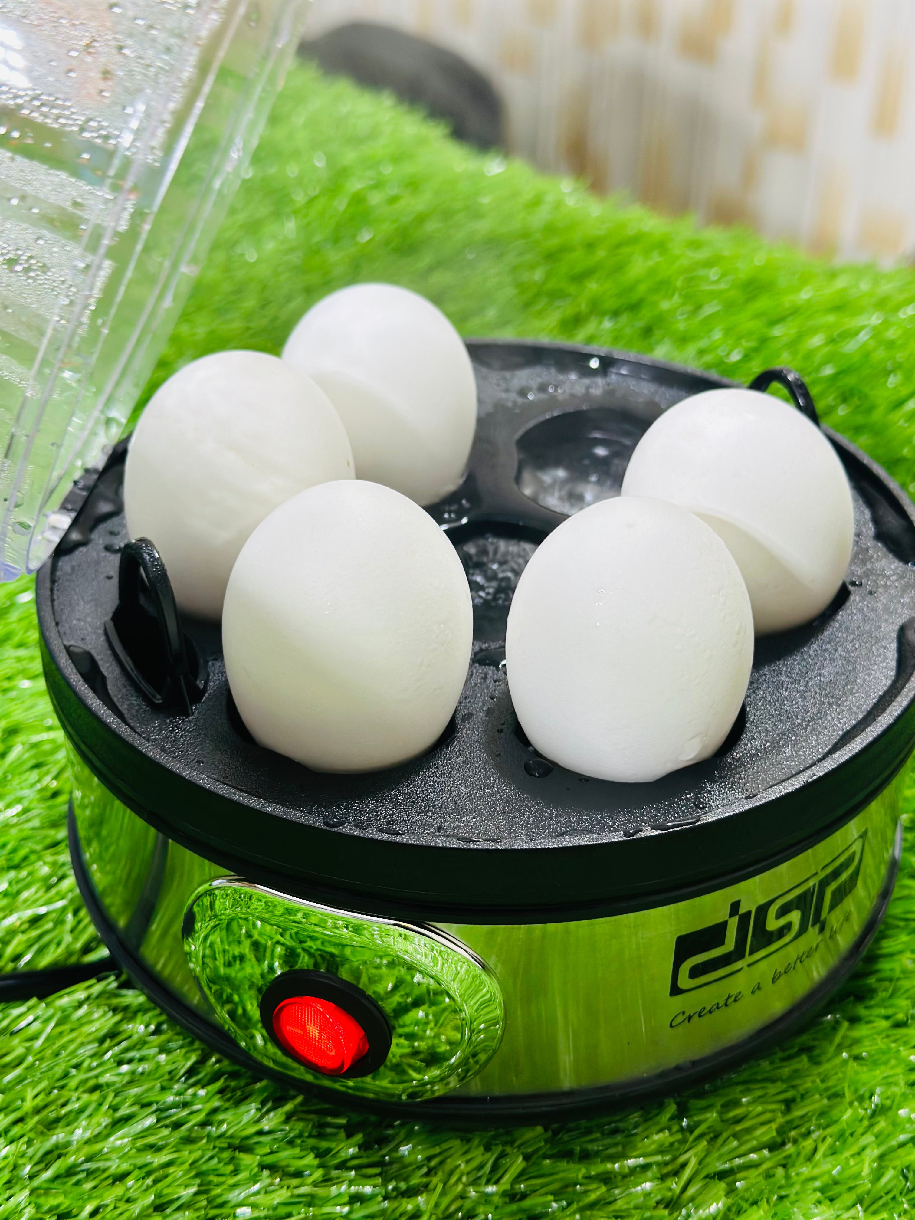 DSP Automatic Egg Cooker with Transparent Lid | Quick Heating 350W - Imported