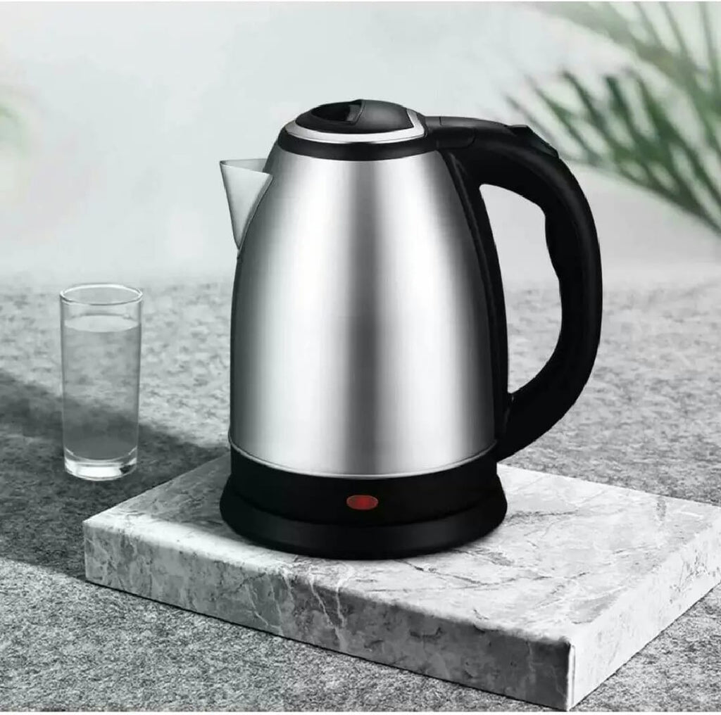 Electric Kettle 2L 1500W - Stainless Steel Fast Boiling Kettle for Tea & Coffee | Automatic Shut Off | Portable Water Boiler