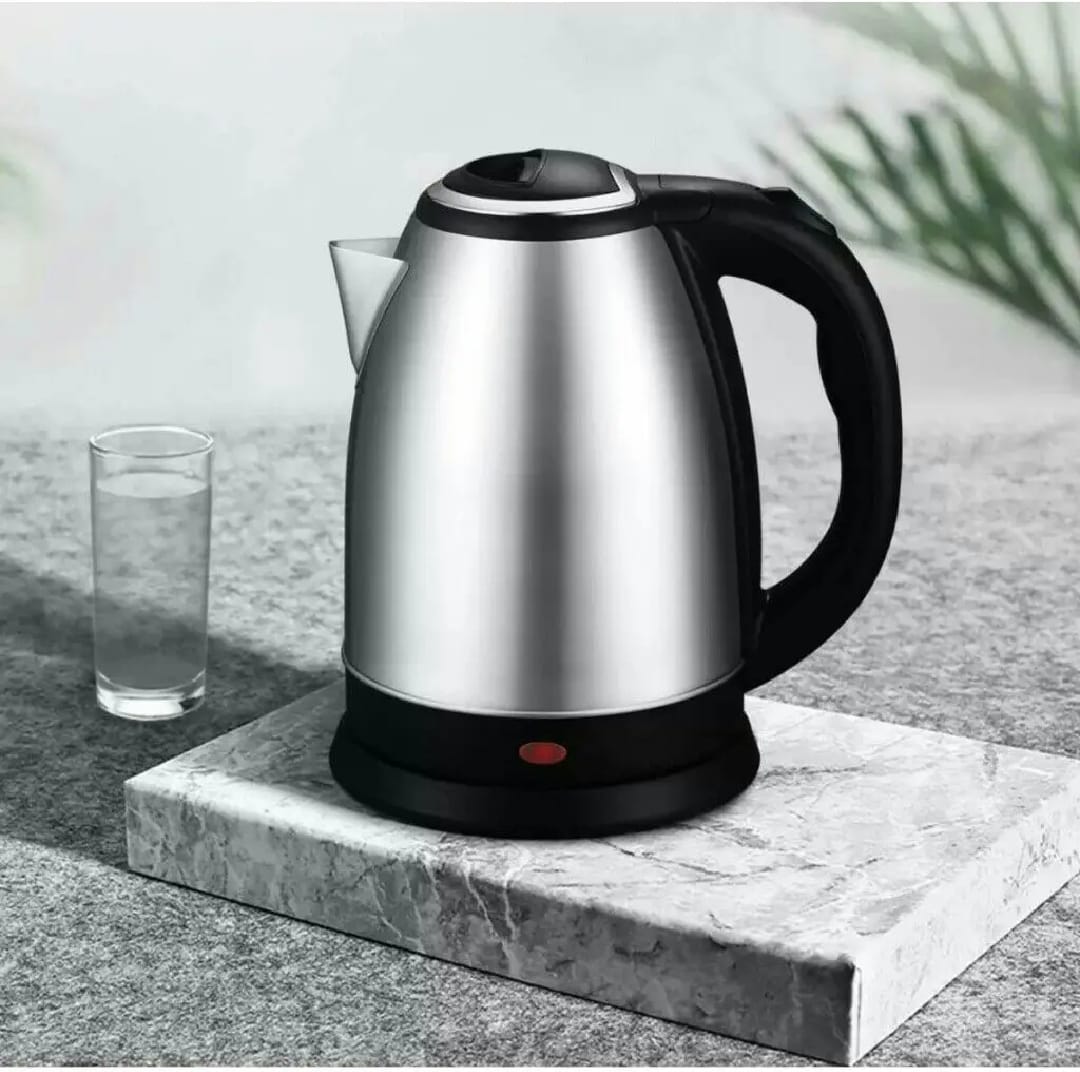 Electric Kettle 2L 1500W - Stainless Steel Fast Boiling Kettle for Tea & Coffee | Automatic Shut Off | Portable Water Boiler