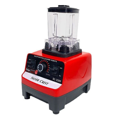 Silver Crest Commercial Blender 2 in 1 9520 Power full motor 5500 Watts 2 L Unbreakable Jug with 8 Cutting Blade and 600ML Grinder with 6 Cutting blade Original Model SC-1589