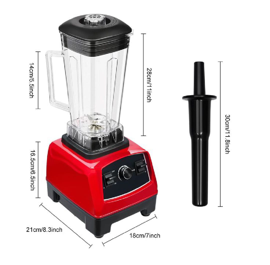 Silver Crest Commercial Blender 2 in 1 9520 Power full motor 5500 Watts 2 L Unbreakable Jug with 8 Cutting Blade and 600ML Grinder with 6 Cutting blade Original Model SC-1589