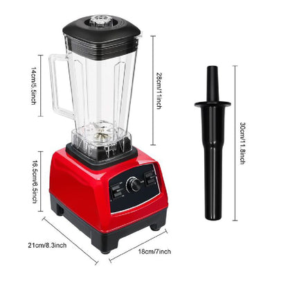 Silver Crest Commercial Blender 2 in 1 9520 Power full motor 5500 Watts 2 L Unbreakable Jug with 8 Cutting Blade and 600ML Grinder with 6 Cutting blade Original Model SC-1589